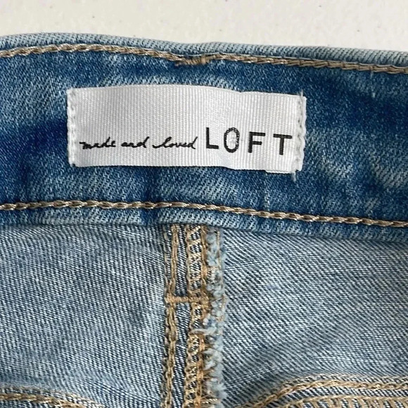 LOFT Skinny Cropped Jeans - Size 14/32 - Picture 4 of 8